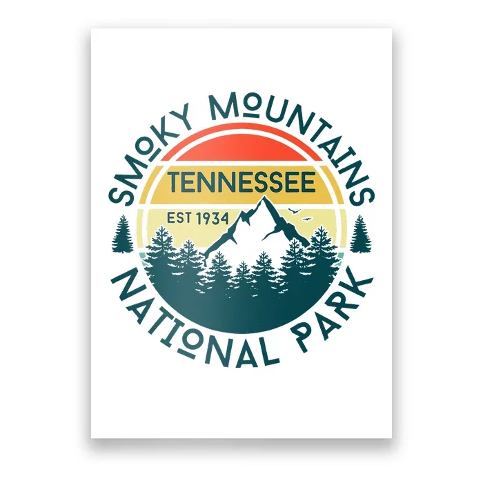 Great Smoky Mountains National Park Tennessee Nature Hiking Poster