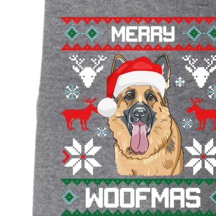 Ger Shepherd Merry Woofmas Cool Gift Christmas Dog Gift Doggie 3-End Fleece Hoodie