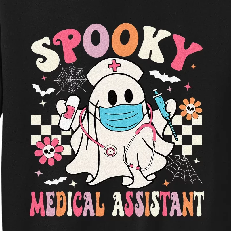 Groovy Spooky Medical Assistant Cute Halloween Med Assistant Sweatshirt