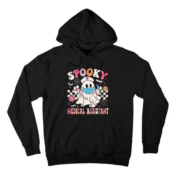 Groovy Spooky Medical Assistant Cute Halloween Med Assistant Tall Hoodie