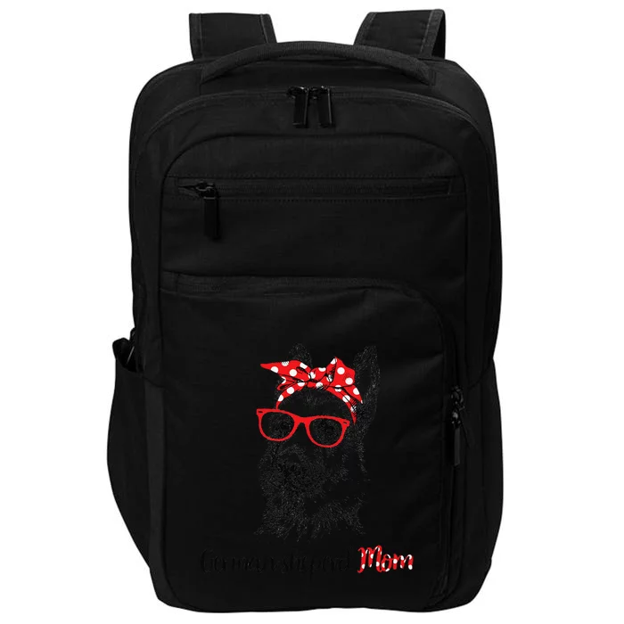 German Shepherd Mom Happy Mother's Day Red Headband Gift Impact Tech Backpack