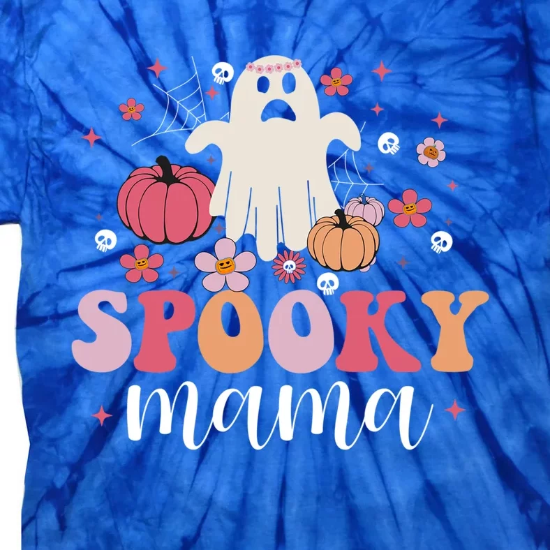 Groovy Spooky Mama Ghost Lover Halloween His/Her Gift Tie-Dye T-Shirt