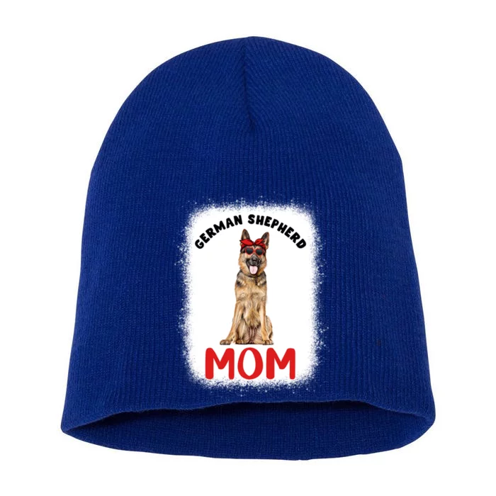 Ger Shepherd Mom Mama Dog Lover Owner Bleached Gsd Gift Short Acrylic Beanie