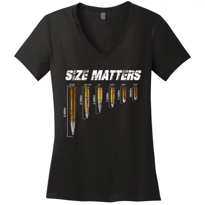 Grunt.Style Size Matters Women's V-Neck T-Shirt