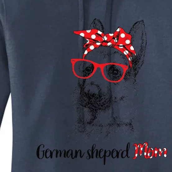 German Shepherd Mom Happy Mothers Day Red Headband Gift Women's Pullover Hoodie