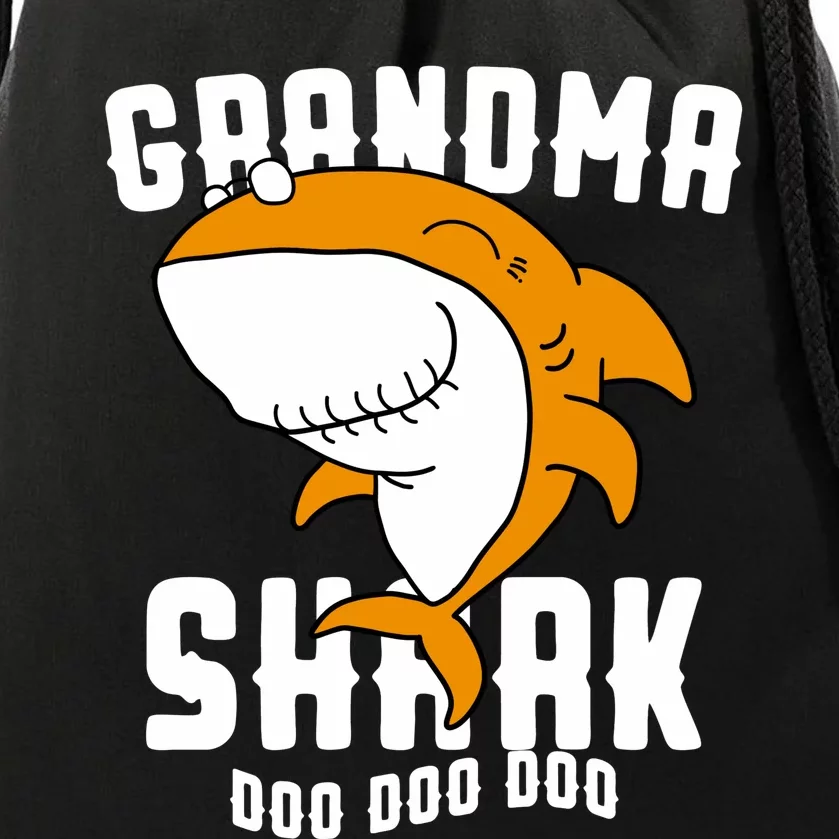 Grandma Shark Mommy Birthday Halloween Christmas Drawstring Bag