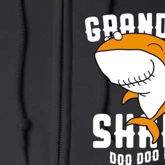 Grandma Shark Mommy Birthday Halloween Christmas Full Zip Hoodie