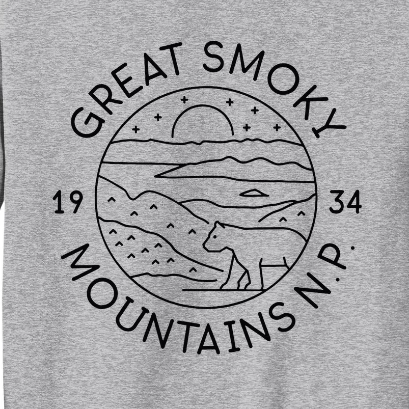 Great Smokey Mountains National Park 1934 Tennessee NC Tall Sweatshirt