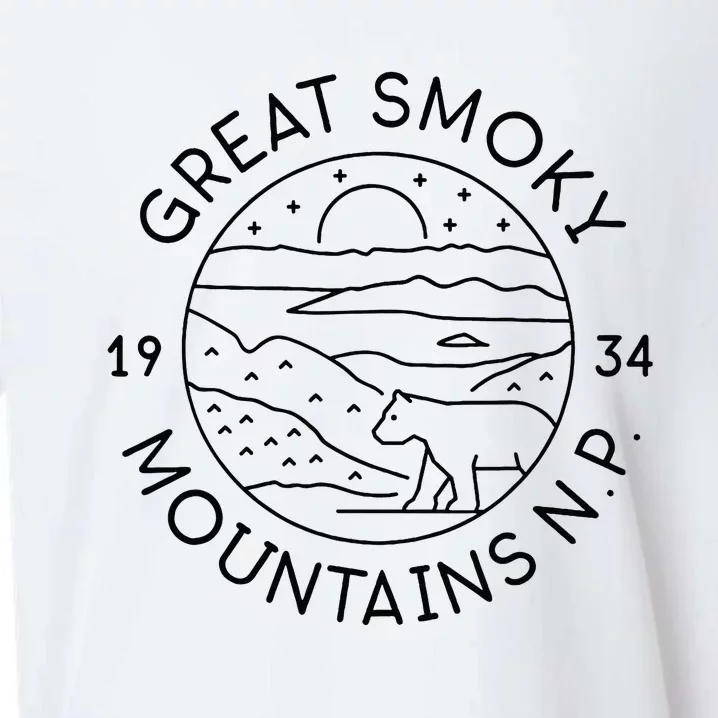 Great Smokey Mountains National Park 1934 Tennessee NC Sueded Cloud Jersey T-Shirt