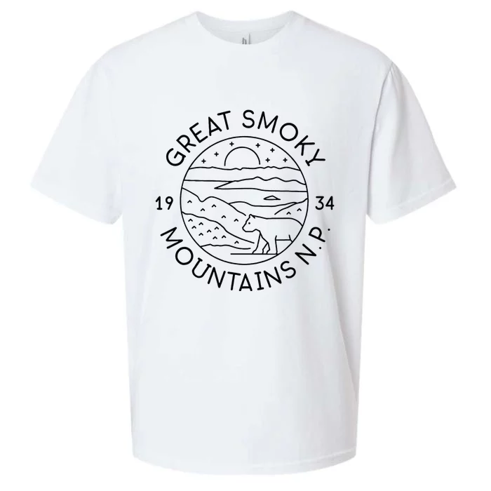 Great Smokey Mountains National Park 1934 Tennessee NC Sueded Cloud Jersey T-Shirt