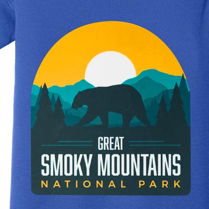 Great Smoky Mountains National Park Bear Hiking Souvenir Gift Baby Bodysuit