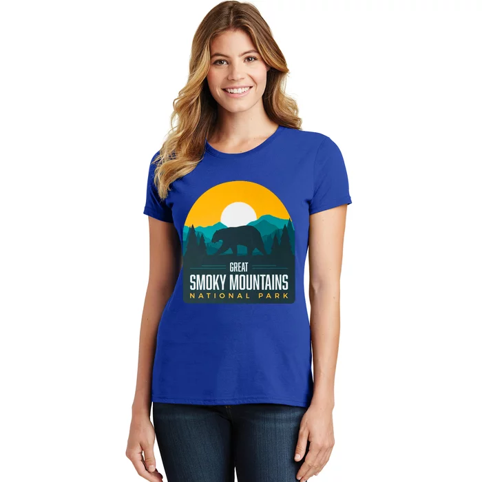 Great Smoky Mountains National Park Bear Hiking Souvenir Gift Women's T-Shirt