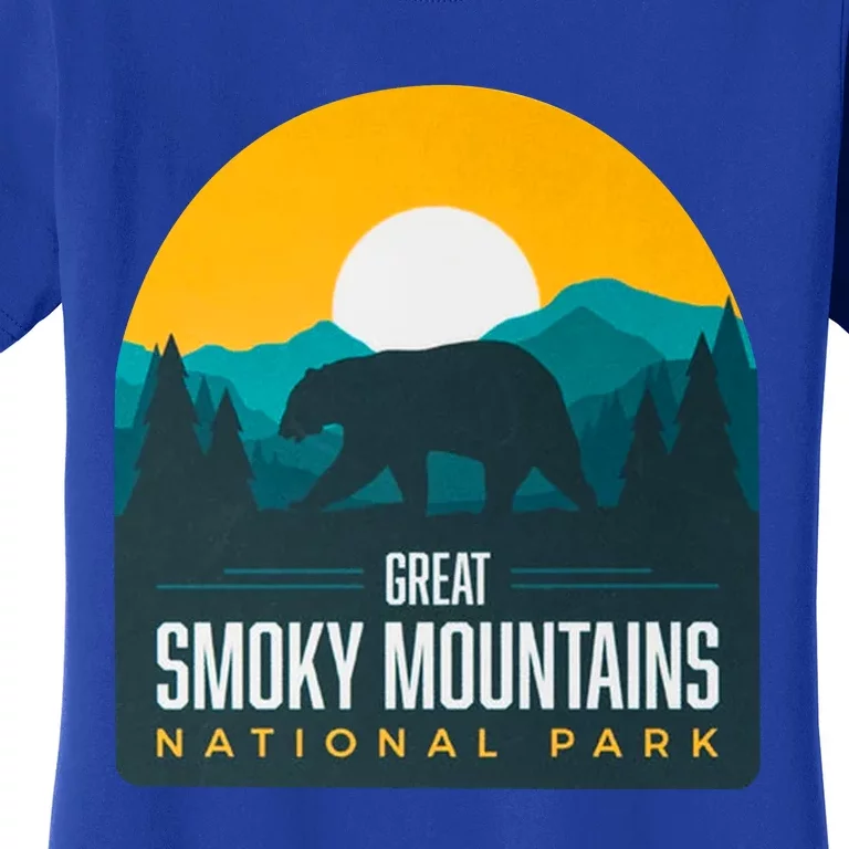 Great Smoky Mountains National Park Bear Hiking Souvenir Gift Women's T-Shirt