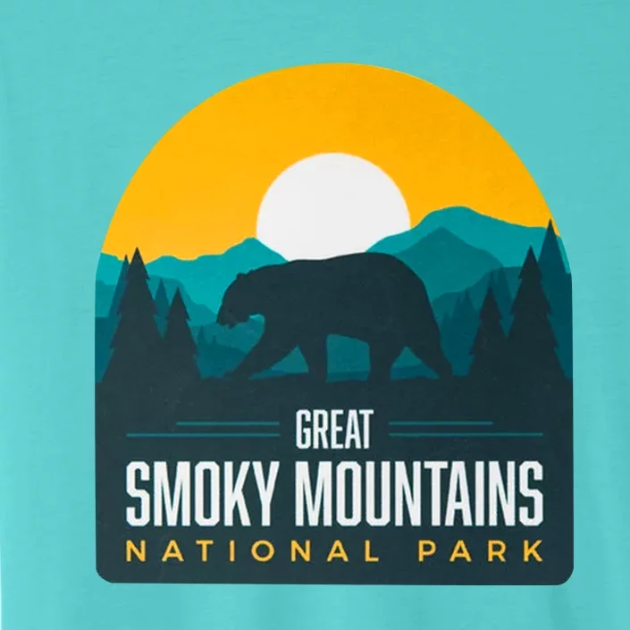 Great Smoky Mountains National Park Bear Hiking Souvenir Gift ChromaSoft Performance T-Shirt