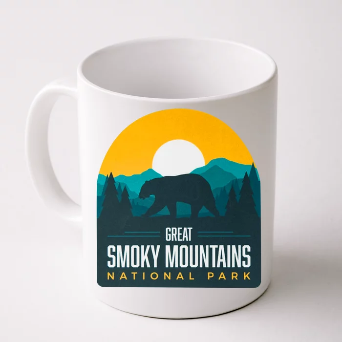 Great Smoky Mountains National Park Bear Hiking Souvenir Gift Front & Back Coffee Mug