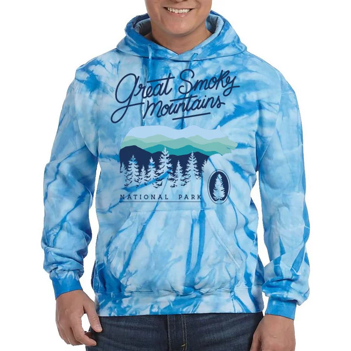 Great Smoky Mountains National Park Tie Dye Hoodie