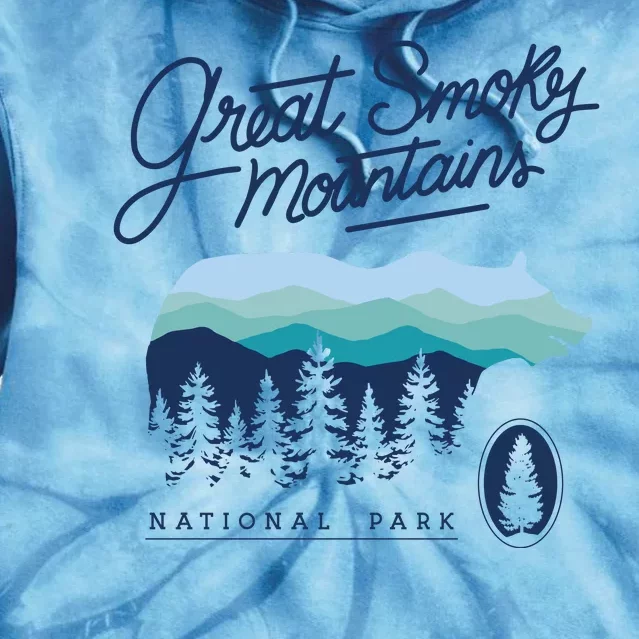 Great Smoky Mountains National Park Tie Dye Hoodie