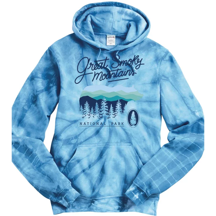 Great Smoky Mountains National Park Tie Dye Hoodie