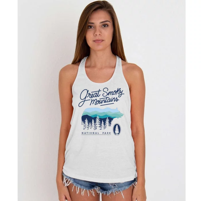 Great Smoky Mountains National Park Women's Knotted Racerback Tank