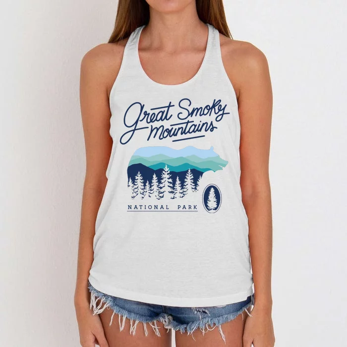 Great Smoky Mountains National Park Women's Knotted Racerback Tank