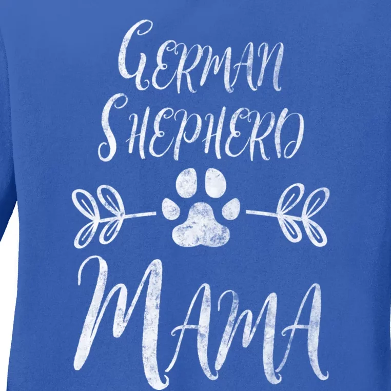 Ger Shepherd Mama Cool Gift Shepherd Lover Owner Dog Mom Gift Ladies Long Sleeve Shirt