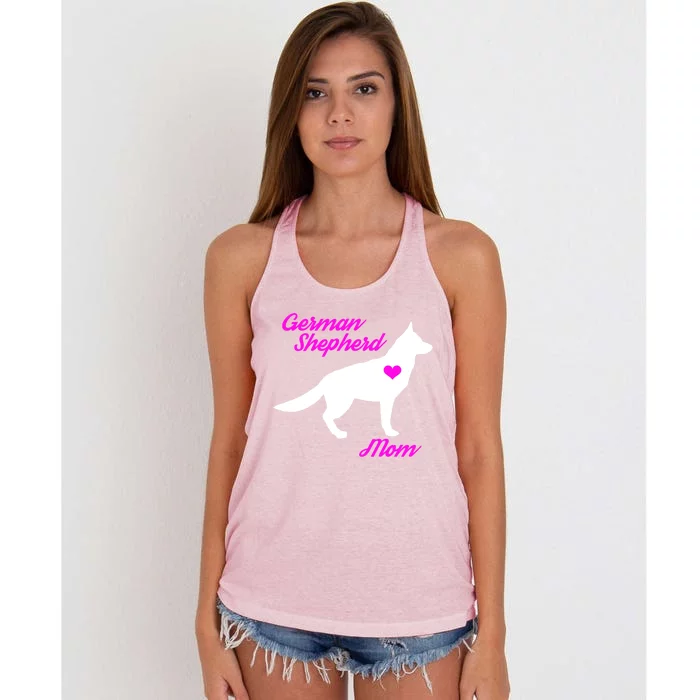 Ger Shepherd Mom Gift Ger Shepherd Dog Cute Gift Women's Knotted Racerback Tank