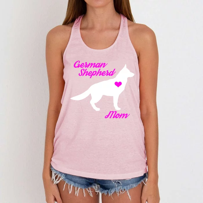 Ger Shepherd Mom Gift Ger Shepherd Dog Cute Gift Women's Knotted Racerback Tank