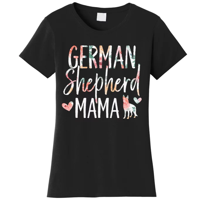 German Shepherd Mama Dog Lover for Mom Owner Women's T-Shirt