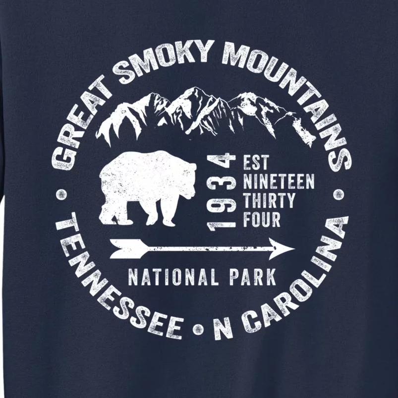 Great Smoky Mountains National Park NC TN Grunge Art Novelty Sweatshirt