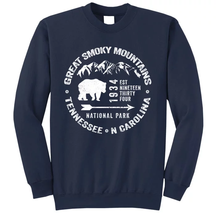 Great Smoky Mountains National Park NC TN Grunge Art Novelty Sweatshirt