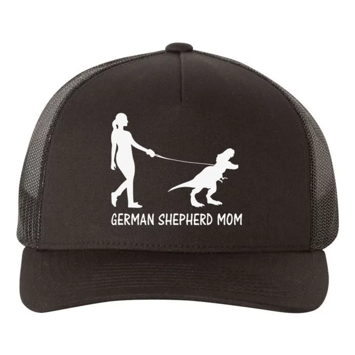 German Shepherd Mom Dinosaur GSD Owners Trex Mother Yupoong Adult 5-Panel Trucker Hat