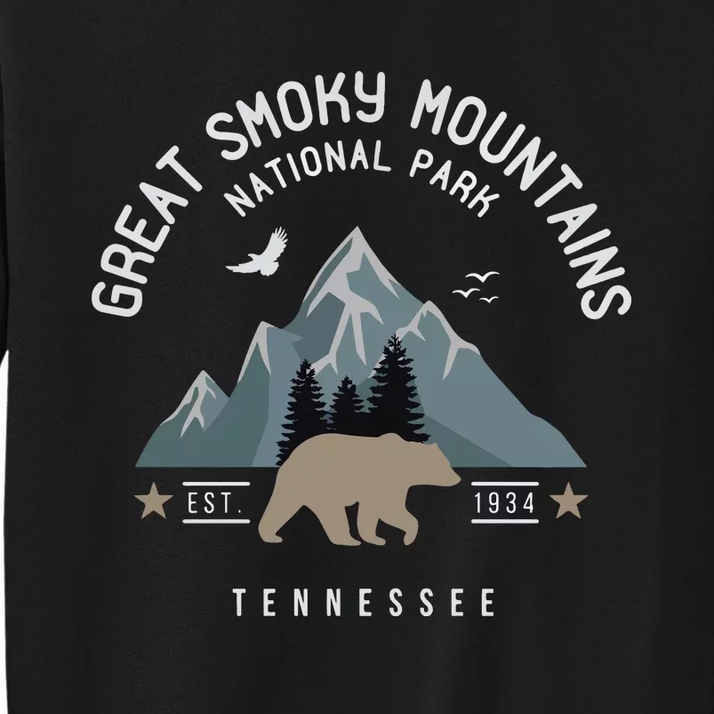 Great Smoky Mountains National Park Tennessee Camping Tall Sweatshirt