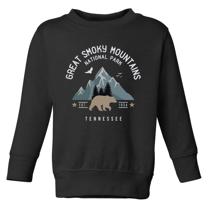 Great Smoky Mountains National Park Tennessee Camping Toddler Sweatshirt