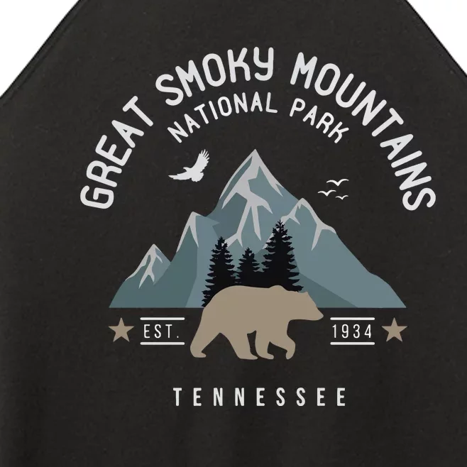 Great Smoky Mountains National Park Tennessee Camping Women’s Perfect Tri Rocker Tank