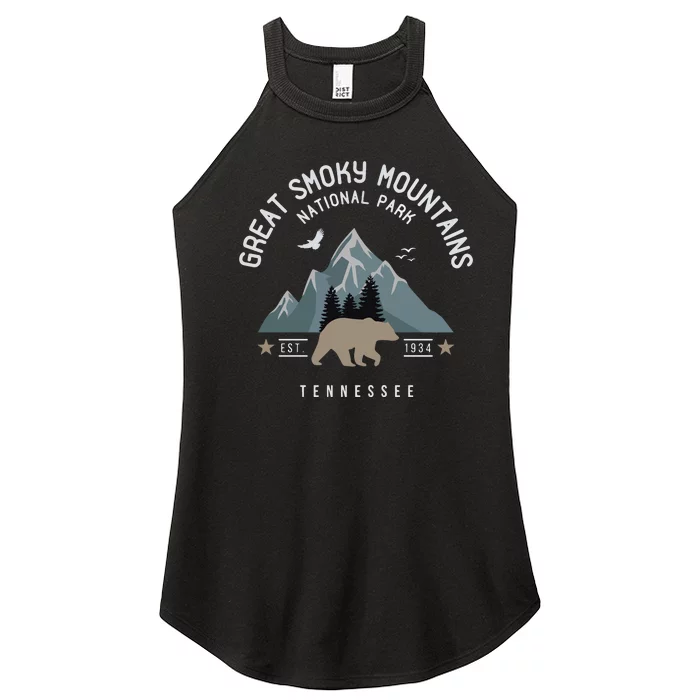 Great Smoky Mountains National Park Tennessee Camping Women’s Perfect Tri Rocker Tank