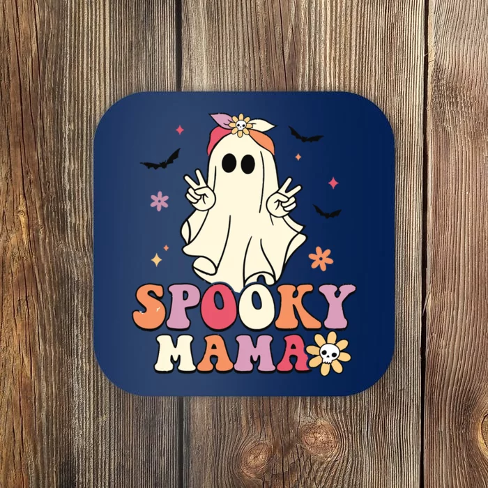 Groovy Spooky Mama Birthday Family Matching Halloween Coaster