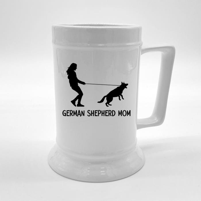 Ger Shepherd Mom Shepherd Lover Funny Ger Shepherd Mom Gift Front & Back Beer Stein