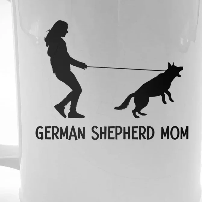 Ger Shepherd Mom Shepherd Lover Funny Ger Shepherd Mom Gift Front & Back Beer Stein