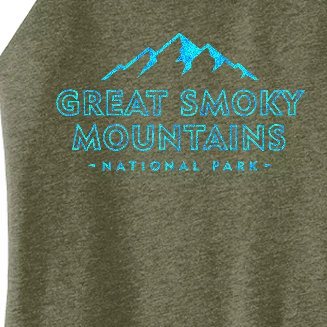 Great Smoky Mountains National Park Retro Women’s Perfect Tri Rocker Tank