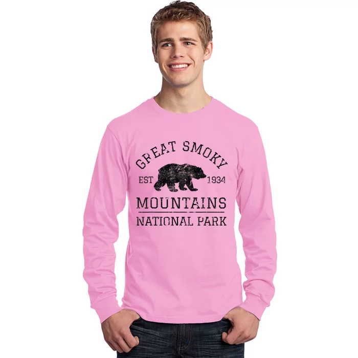 Great Smoky Mountains National Park Tennessee Bear Long Sleeve Shirt