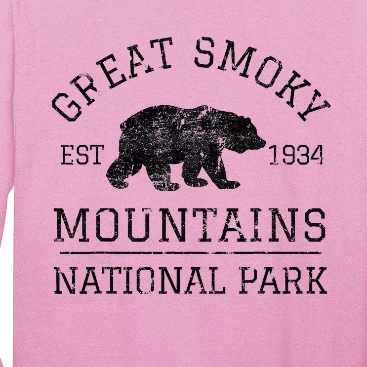 Great Smoky Mountains National Park Tennessee Bear Long Sleeve Shirt