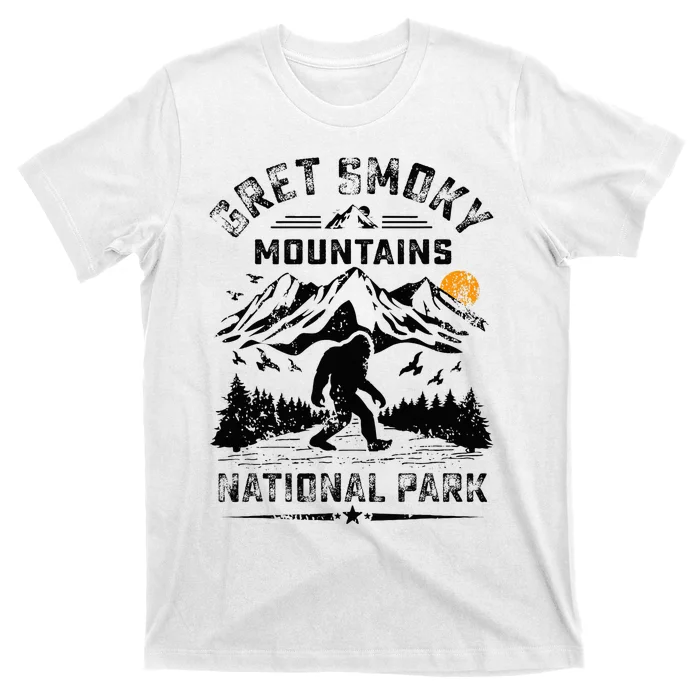 Great Smoky Mountains National Park Sunset Bigfoot Sasquatch T-Shirt