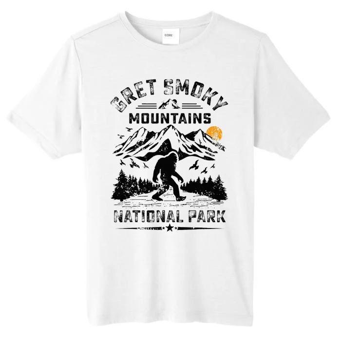 Great Smoky Mountains National Park Sunset Bigfoot Sasquatch ChromaSoft Performance T-Shirt