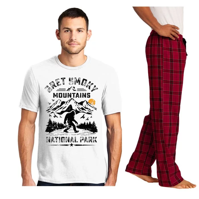 Great Smoky Mountains National Park Sunset Bigfoot Sasquatch Pajama Set