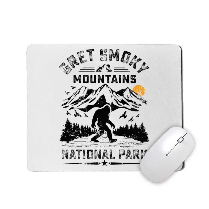 Great Smoky Mountains National Park Sunset Bigfoot Sasquatch Mousepad