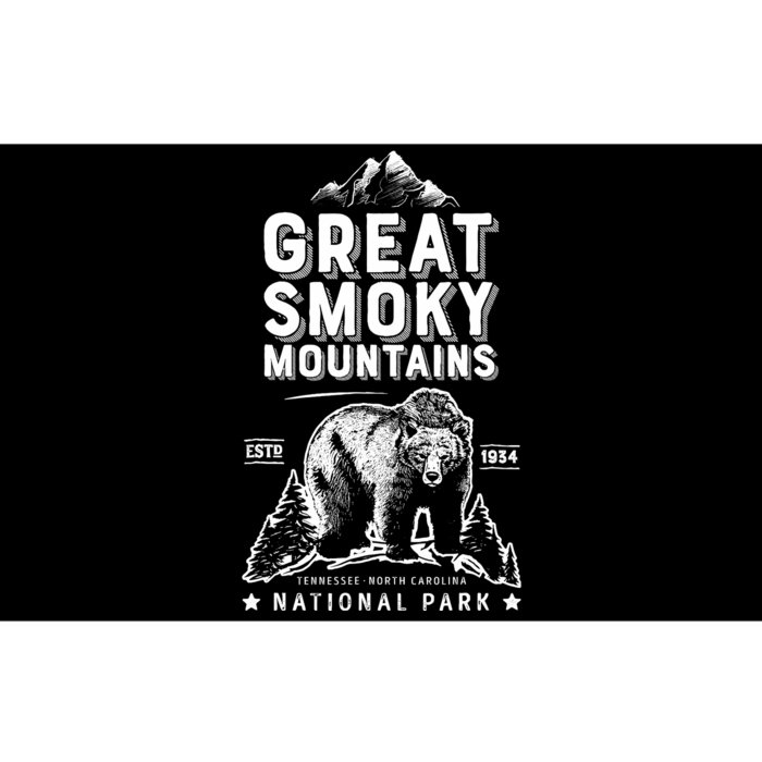 Great Smoky Mountains National Park Bear Vintage Bumper Sticker