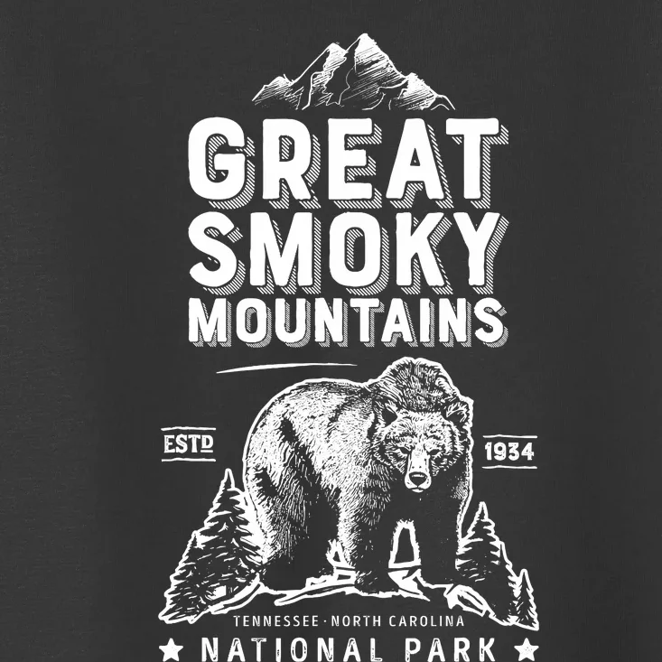 Great Smoky Mountains National Park Bear Vintage Toddler T-Shirt