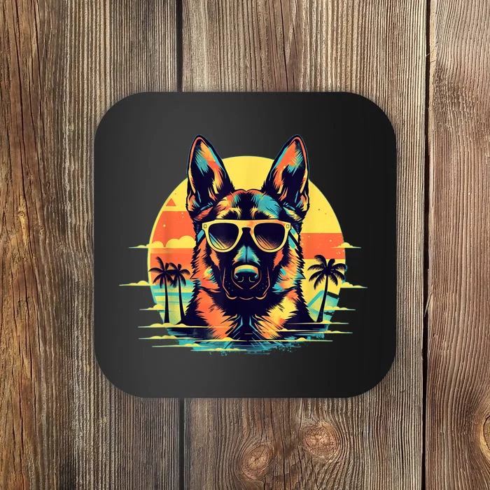 German Shepherd Men Women Kids Coaster