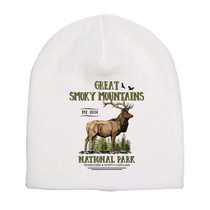 Great Smoky Mountains National Park Short Acrylic Beanie