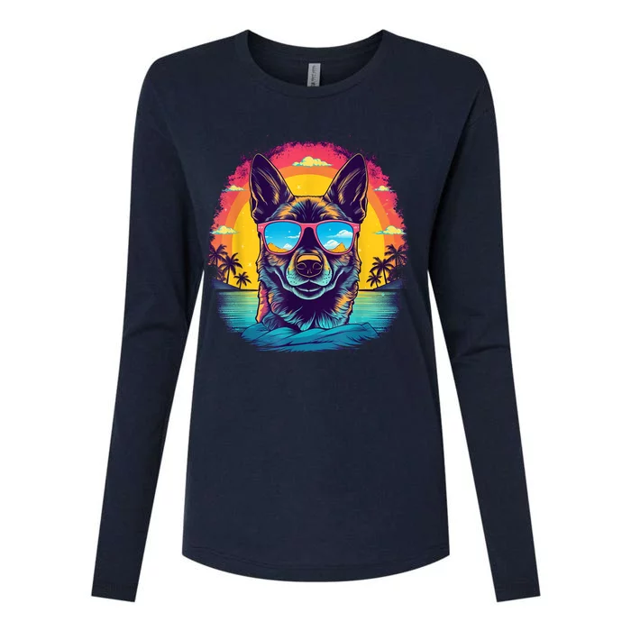 German Shepherd Men Women Kids Womens Cotton Relaxed Long Sleeve T-Shirt